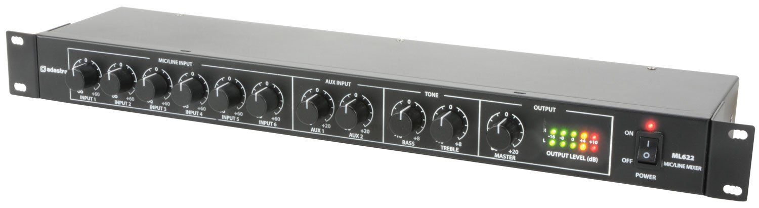 Adastra ML622 8 channels 10 - 23000 Hz Black - Image 1