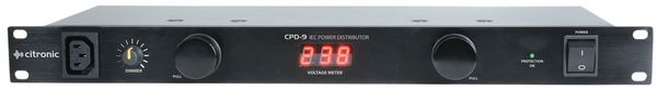 Citronic 776.496UK power distribution unit (PDU) 9 AC outlet(s) 1U Bla