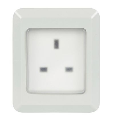 Mercury Weatherproof Outdoor Socket 13A Grey IP55