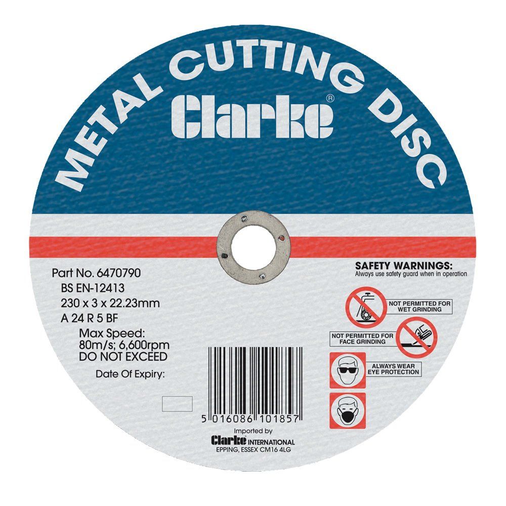 Clarke Clarke 350mm Flat Ferrous Metal Cutting Disc - Image 1