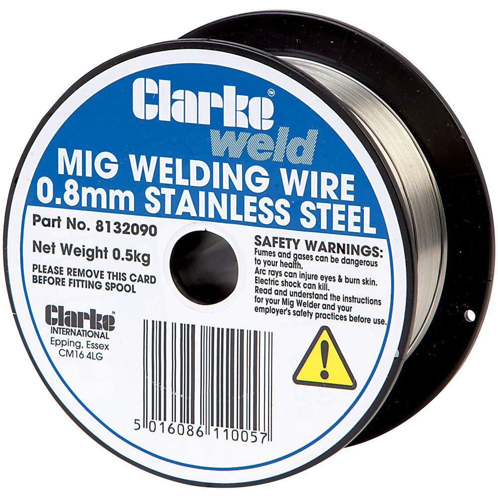 Clarke Clarke MIG Stainless Steel Welding Wire 0.8mm - 0.5kg - Image 1