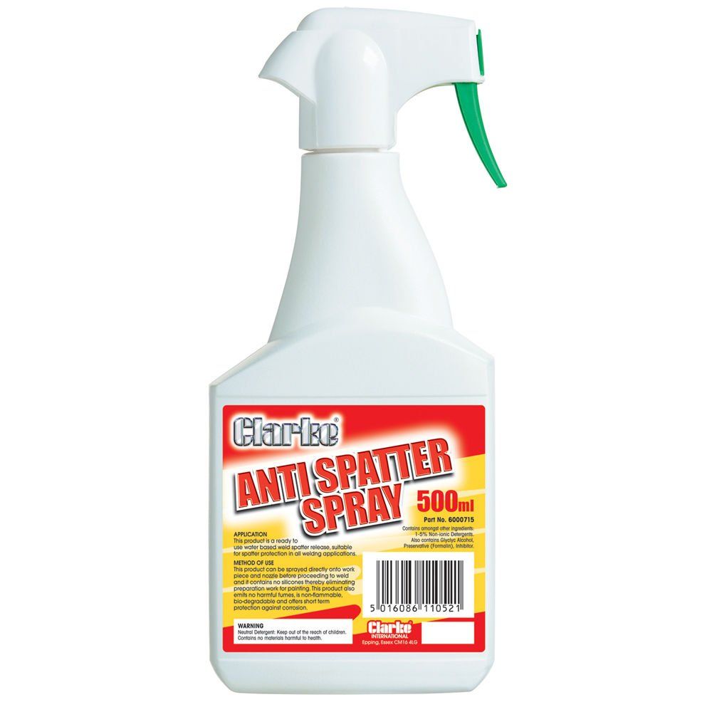 Clarke Clarke Anti-Spatter Spray 500ml - Image 1