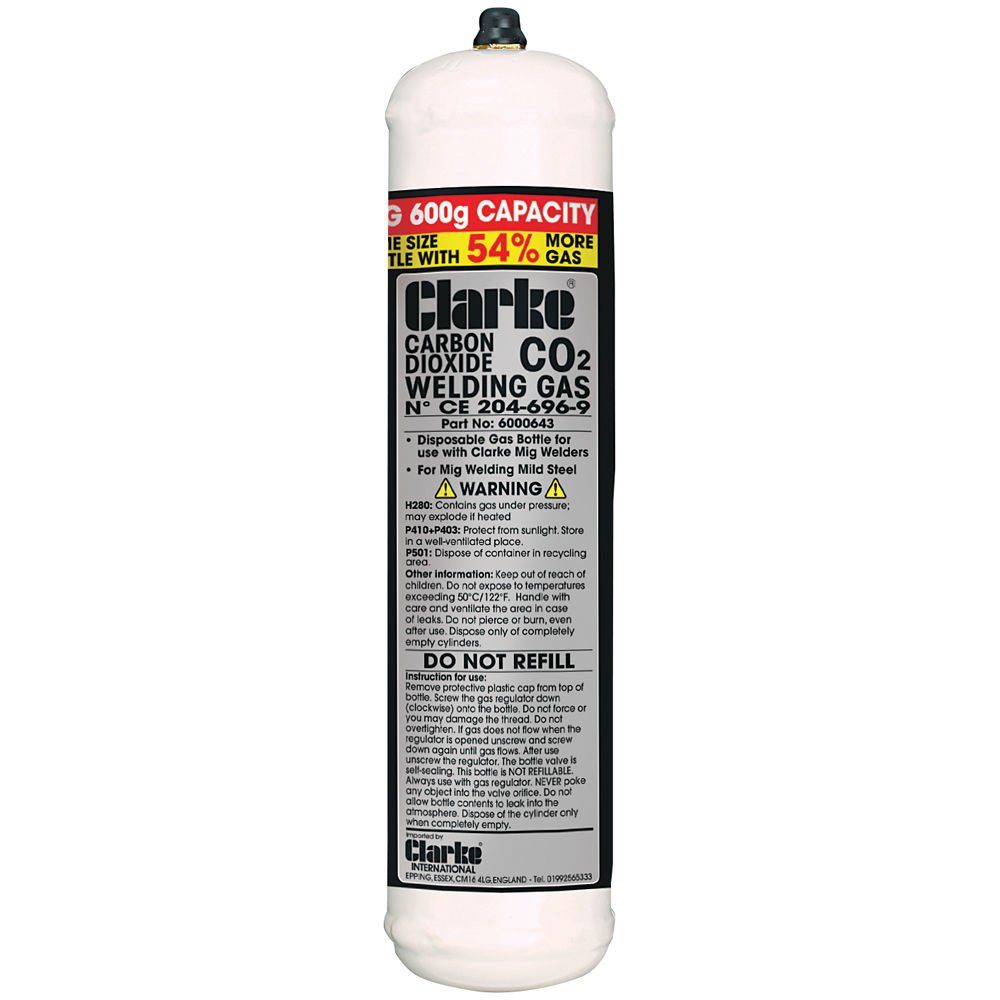 Clarke Clarke CO2 Gas Cylinder (600g) - Image 1