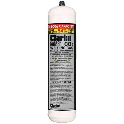 Clarke Clarke CO2 Gas Cylinder (600g)