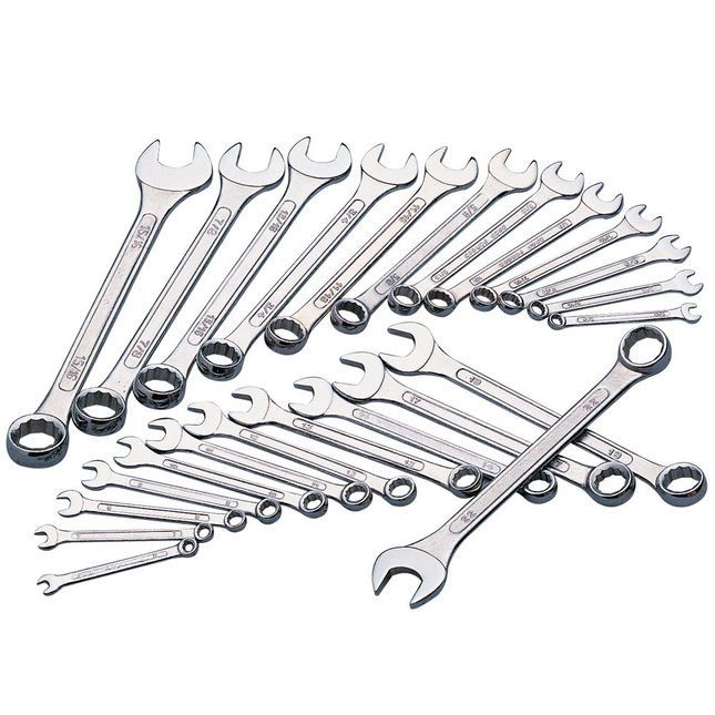 Clarke 1800105 Cht105 24 Piece Metric/Af Combination Spanner Set - Image 1