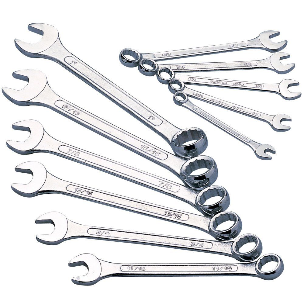 Clarke Clarke CHT106 11 piece AF Combination Spanner Set - Image 1