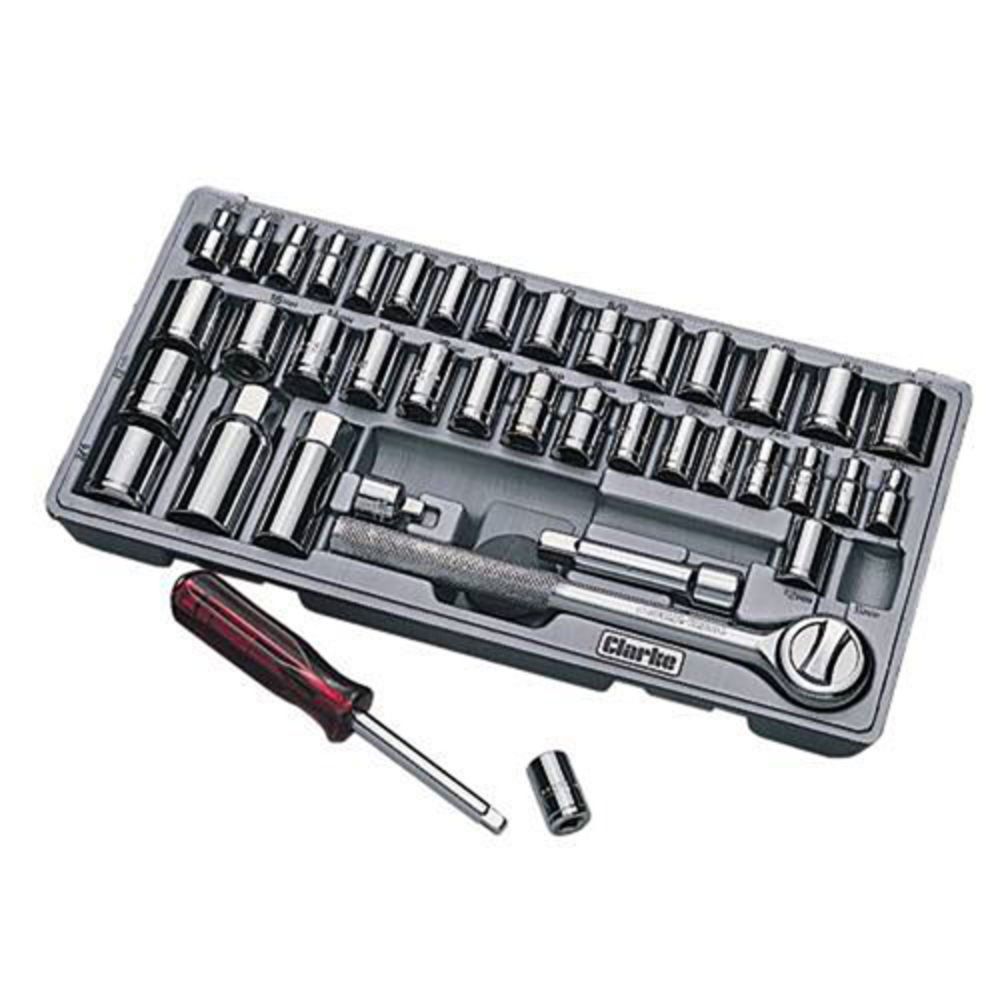 Clarke Clarke CHT149 41 piece 1/4" & 3/8" Drive Socket Set - Image 1