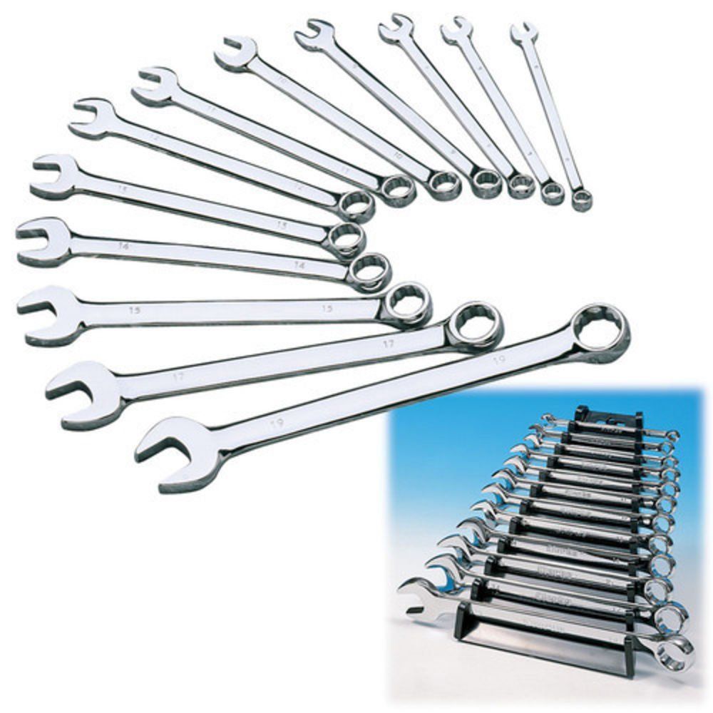 Clarke 1700420 Pro20 12 Piece Combination Wrench/Spanner Set - Metric - Image 1