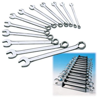 Clarke 1700420 Pro20 12 Piece Combination Wrench/Spanner Set - Metric - Thumbnail 2