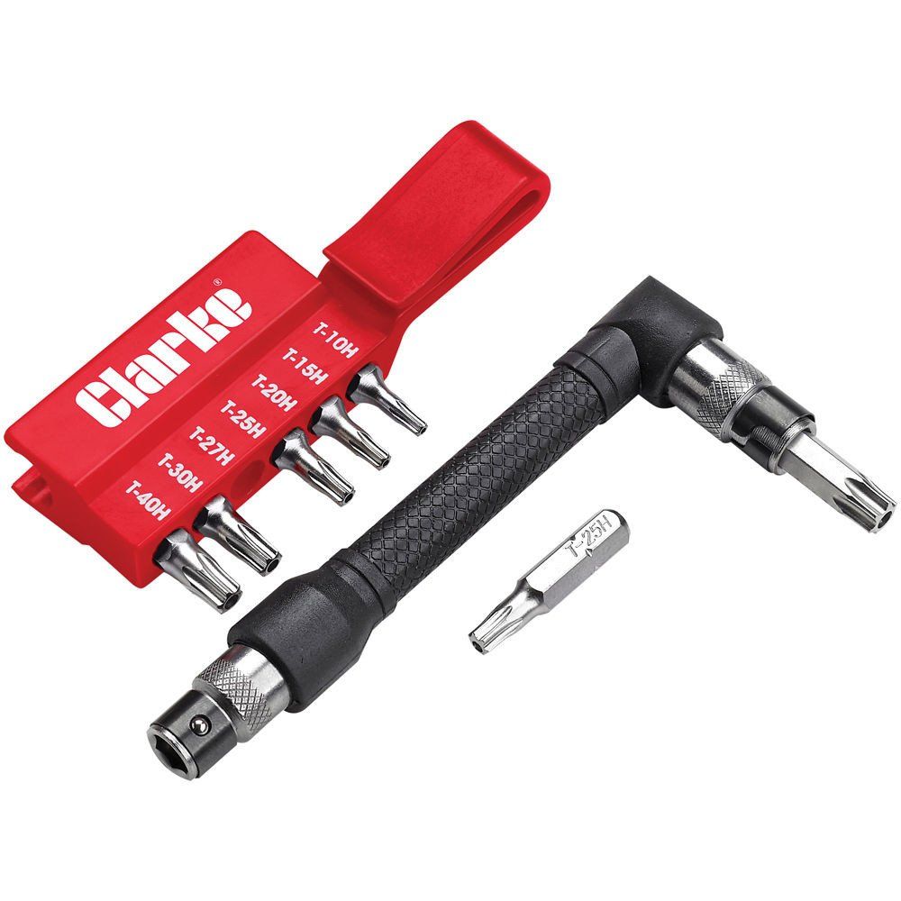 Clarke 1700439 Pro39 8 Piece Star Tamperproof Bit Set - Image 1