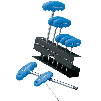 Clarke Clarke PRO61 8 piece A/F T-Handle HEX Key Set
