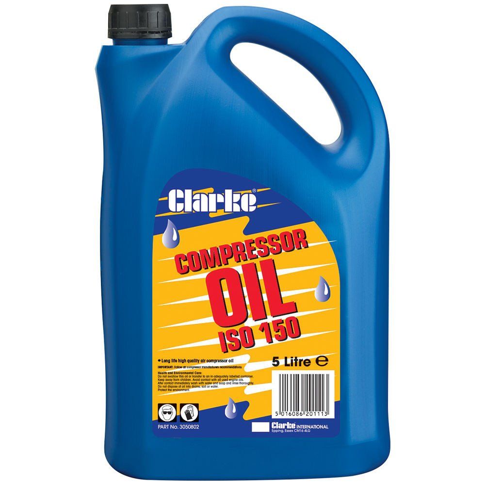 Clarke Clarke ISO 150 (SAE40) 5L Long Life Compressor Oil - Image 1