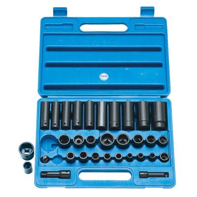 Clarke Clarke CIS9/32 32 Piece Heavy Duty 3/8" & 1/2" Impact Socket Set Metric/AF