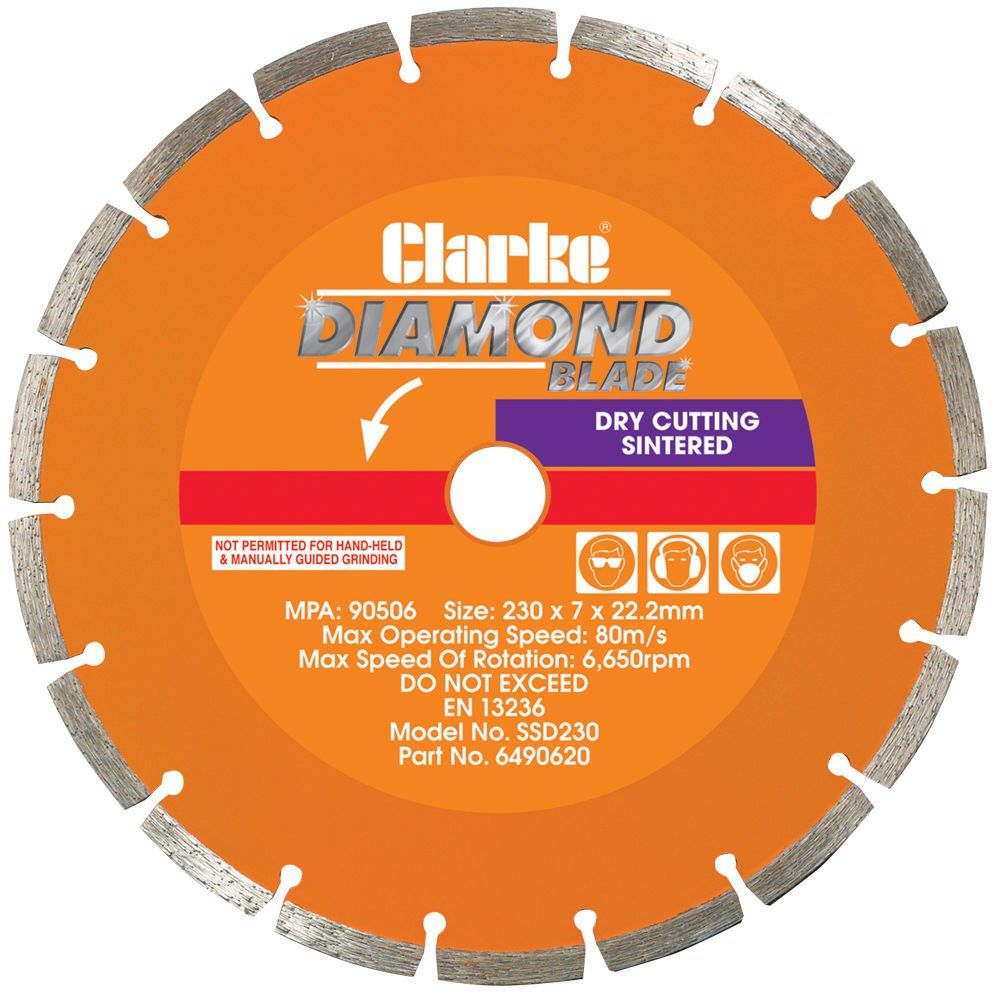 Clarke SSD230 Diamond Blade 230mm - Image 1