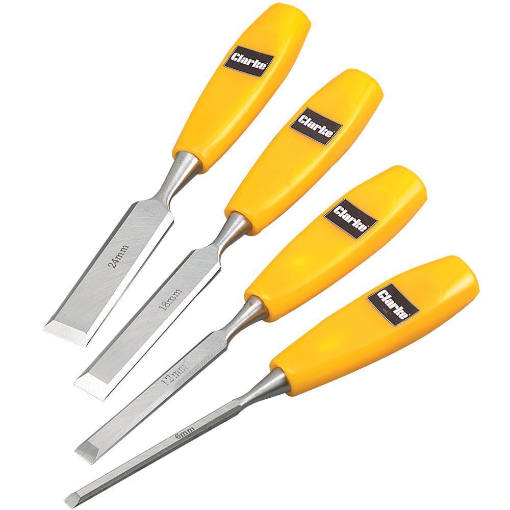 Clarke Clarke CHT347 4 piece Wood Chisel Set - Image 1