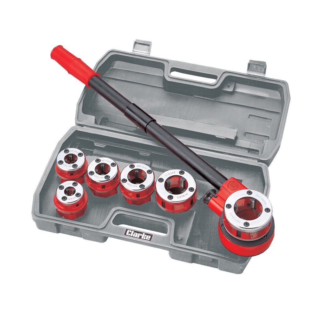 Clarke Clarke CHT392 - 6 Piece Pipe Threading Kit - Image 1