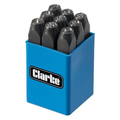 Clarke 1700323 Et146 6Mm Number Punch Set