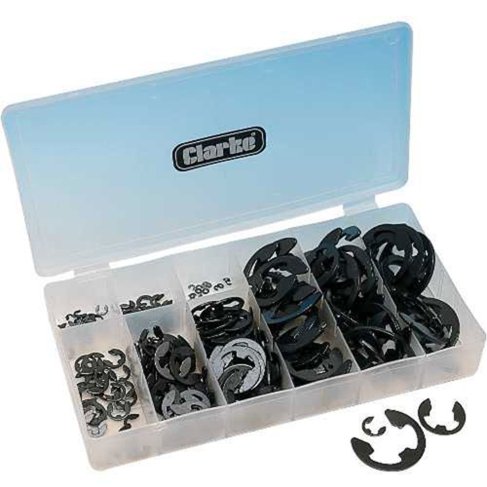 Clarke Clarke CHT393 - 300 Piece E Clip Assortment - Image 1