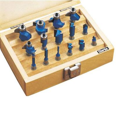 Clarke Clarke CHT362 15 piece Router Bit Set (¼" Shank)