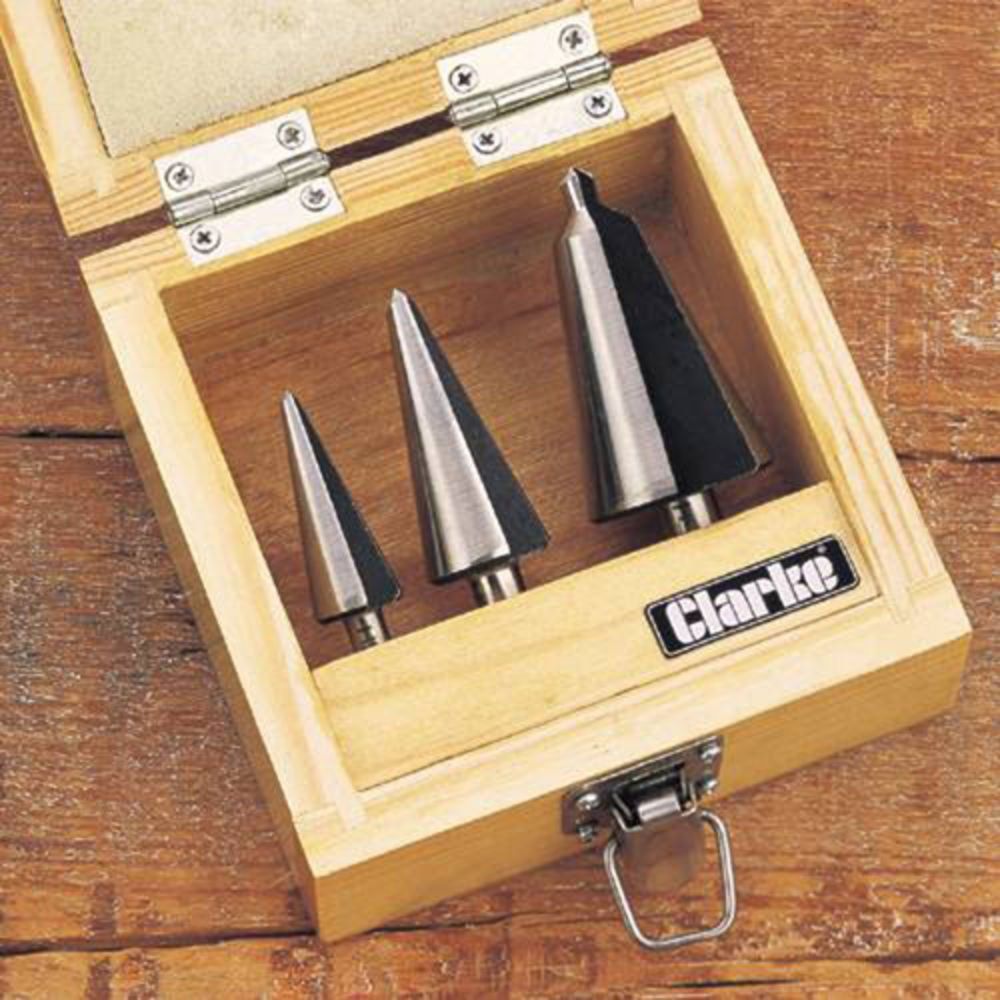 Clarke Clarke CHT382 3 piece Tapered Drill Set - Image 1