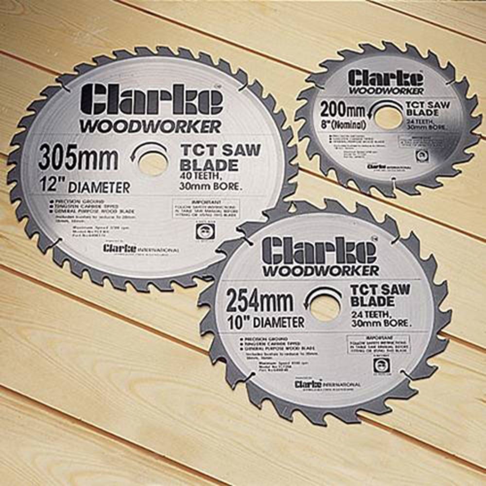 Clarke Clarke 254mm TCT Circular Saw Blade 40 Tooth 16mm Bore - Image 1