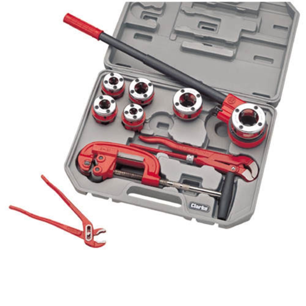 Clarke Clarke CHT418 - 10 Piece Pipe Thread Kit - Image 1