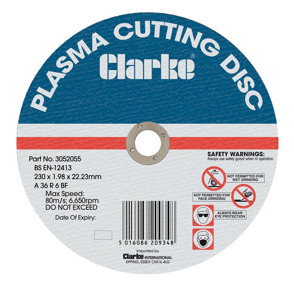 Clarke Clarke PD2 Flat Plasma Cutting Disc (9") - Image 1
