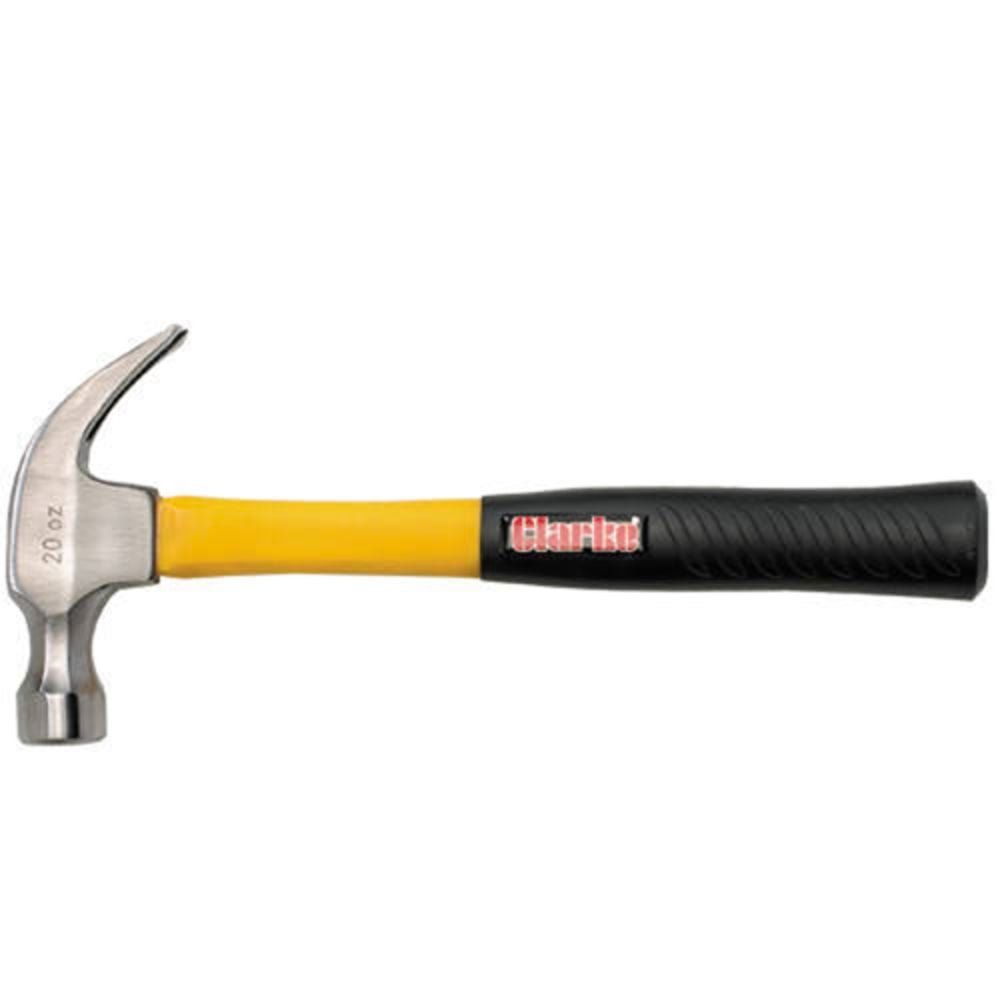 Clarke Clarke CHT506 20oz Claw Hammer (Fibreglass Handle) - Image 1