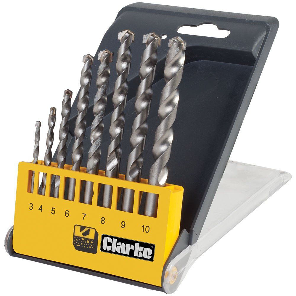 Clarke Clarke CHT502 - 8 piece Carbide Tip Masonry Drill Bit Set - Image 1