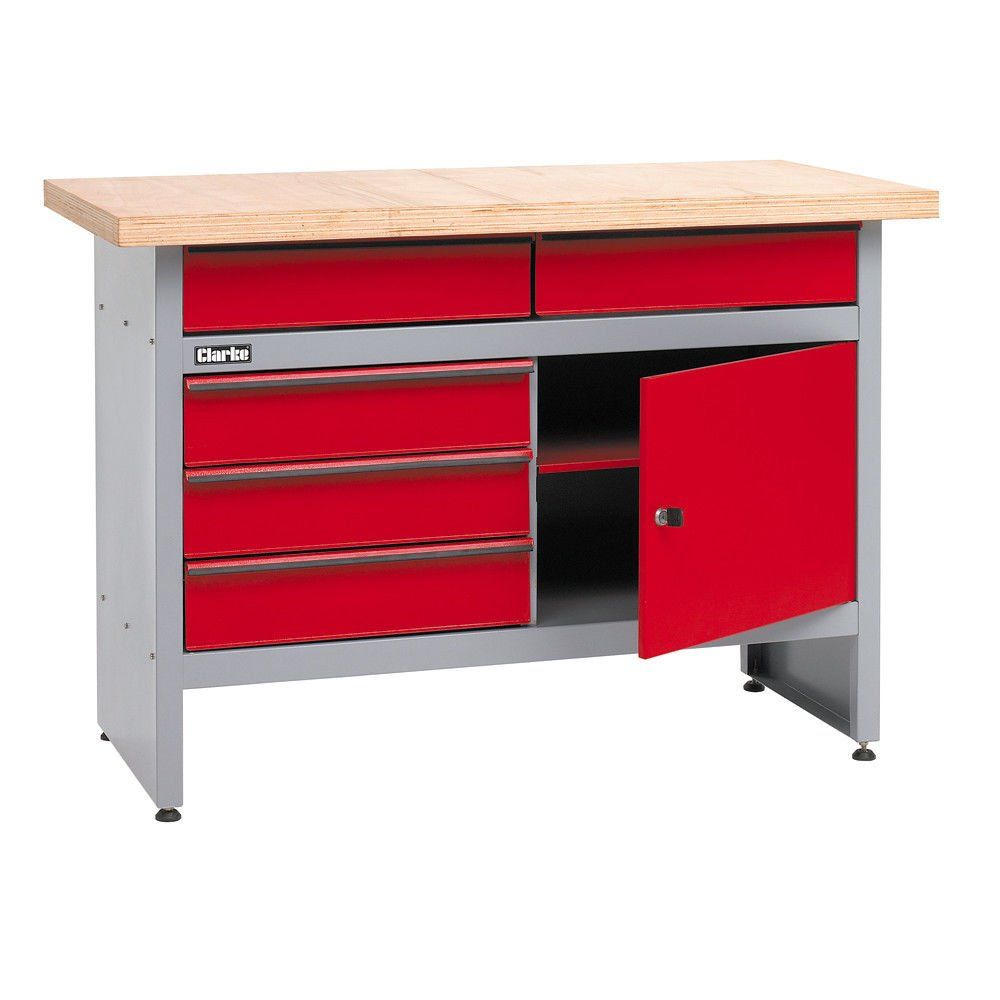 Clarke Clarke CWB1205P 5 Drawer Workbench - Image 1