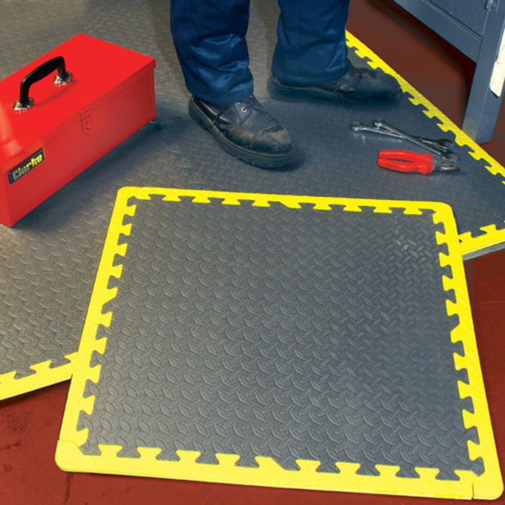Clarke Clarke AFF-1 Anti Fatigue Foam Floor Tiles - Pack Of 6 - Image 1