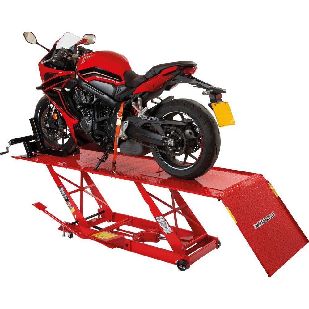 Clarke Clarke CML3 450kg Foot Pedal Operated Hydraulic Motorcycle Lift - Image 1