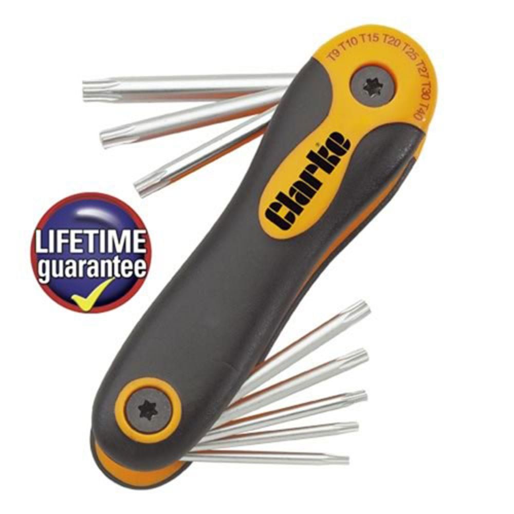 Clarke PRO141 8-Piece Torx Key Set - Image 1