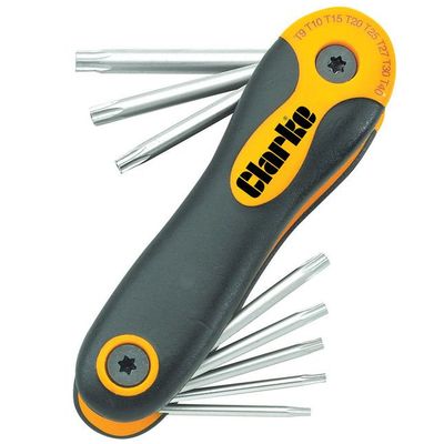 Clarke 1700543 Pro143 8 Piece Security Torx Key Set - Thumbnail 2