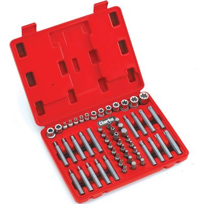 Clarke Clarke PRO164 1/4", 3/8" & 1/2" Drive Torx-Star® / Spline Socket & Bit Set