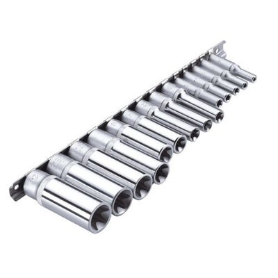 Clarke Clarke PRO192 14 Piece 1/4", 3/8" & 1/2" Torx Deep Socket Set