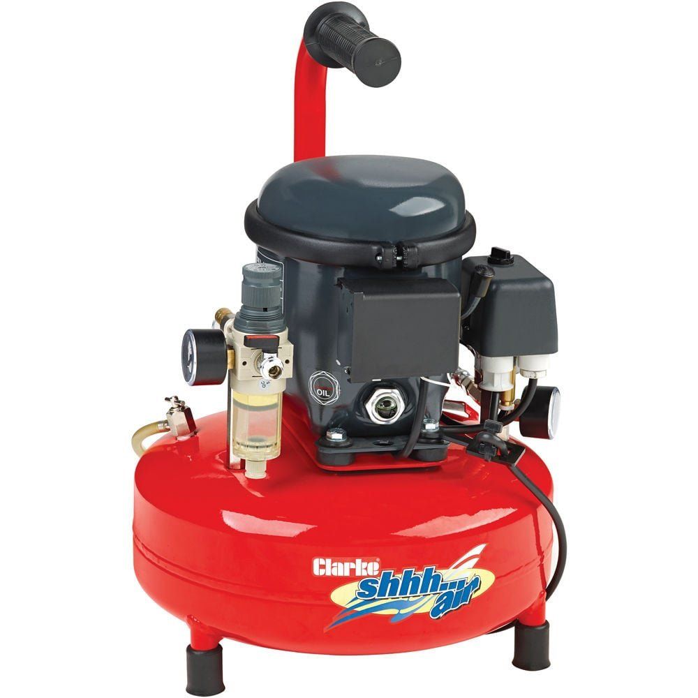Clarke Clarke Shhh Air 30/9 0.88cfm 9 Litre 0.3HP Quiet Run Compressor (230V) - Image 1