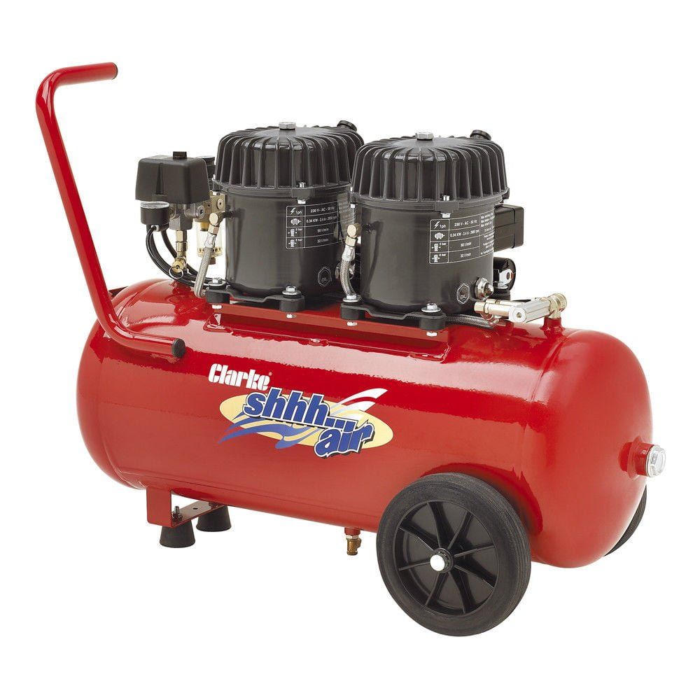 Clarke Clarke Shhh Air 100/50 3.53cfm 50 Litre 0.92HP Quiet Run Compressor (230V) - Image 1