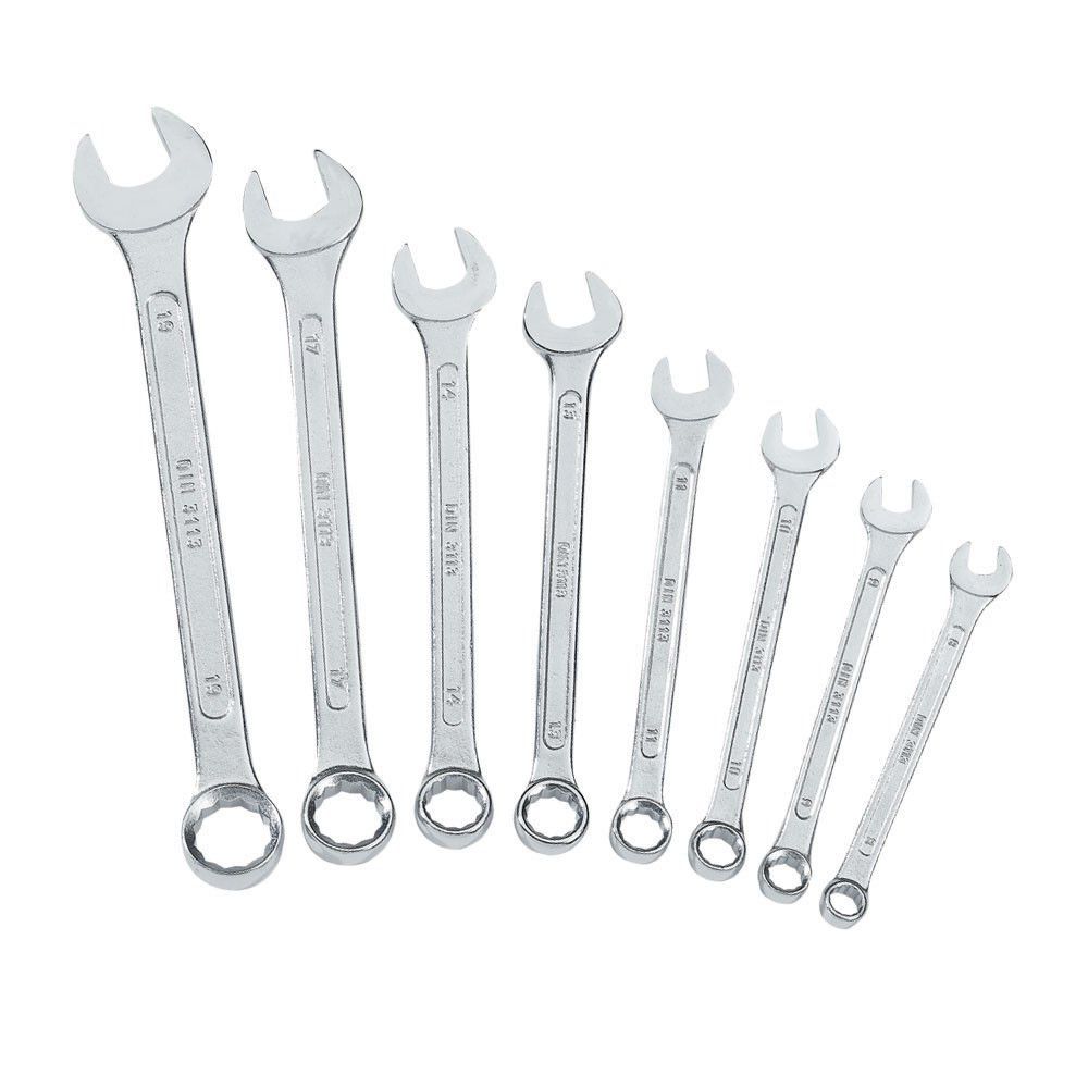 Clarke Clarke CHT635 8 piece 8 - 19mm Combination Spanner Set - Image 1