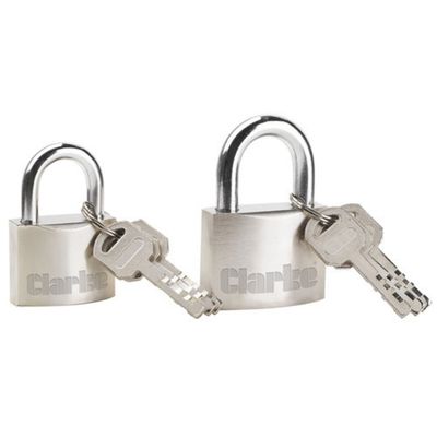 Clarke Clarke CHT620 Heavy Duty Padlocks 2 Pack