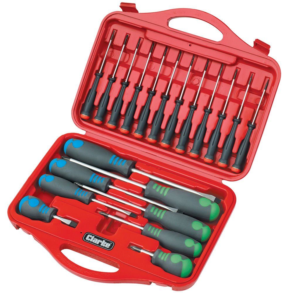 Clarke Clarke CHT647 20 Piece Screwdriver Set - Image 1
