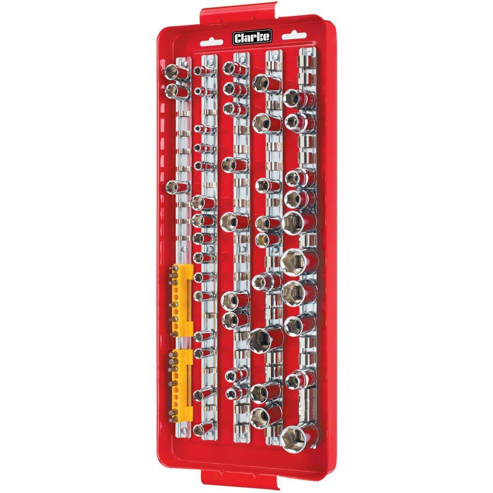 Clarke Clarke CHT646 110 Piece Socket Rail Tray - Image 1