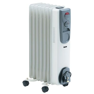 Clarke 6934001 Ofr 7/150 1500W 7 Fin Oil Filled Radiator (230V)