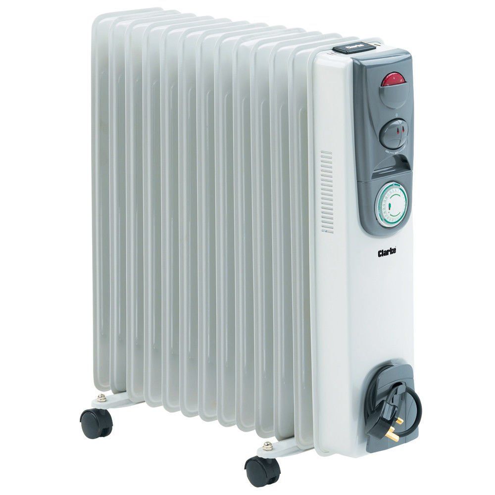 Clarke Clarke OFR 13/250 2.5kW Oil Filled Radiator With Timer - Image 1