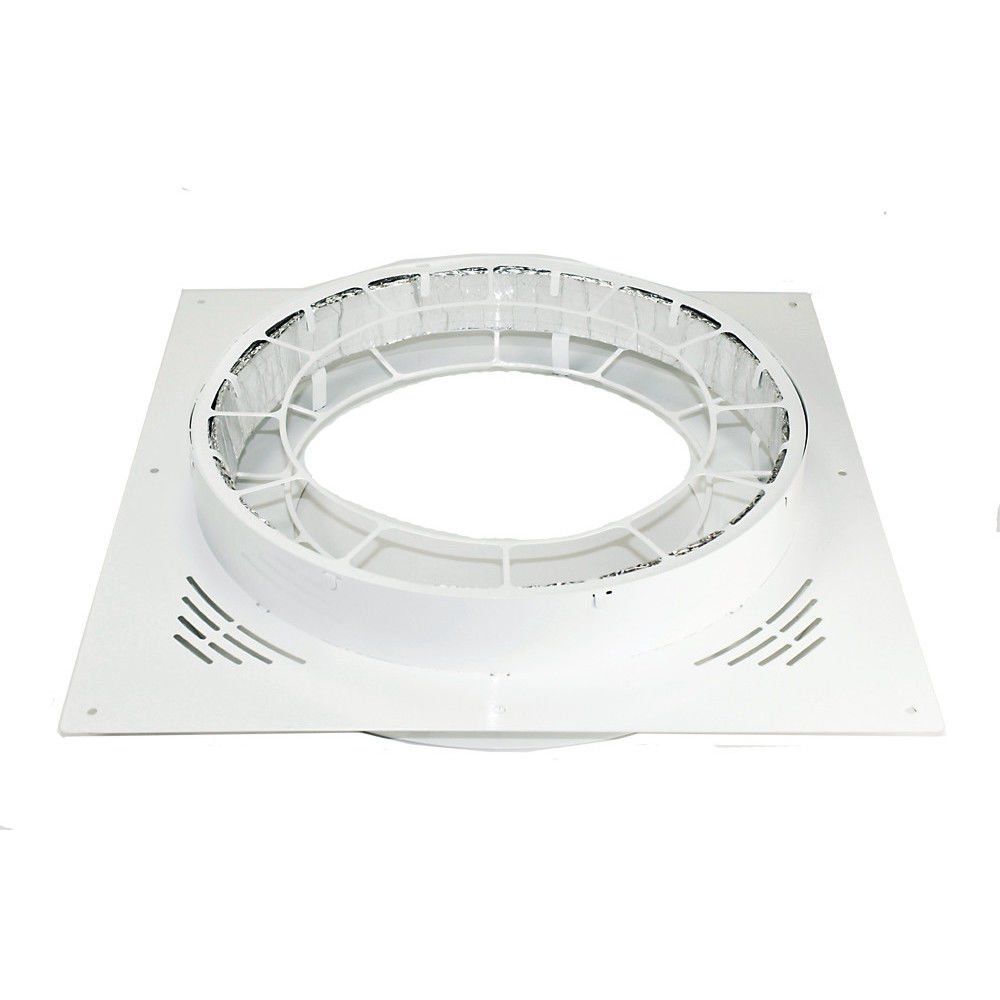 Clarke 6" White Steel Ventilated Fire Stop & Collar - Image 1