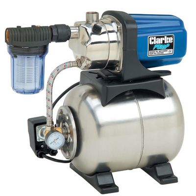Clarke Clarke BPT1200SS 1" 1200W 61Lpm 46m Head Stainless Steel Booster Pump (230V)