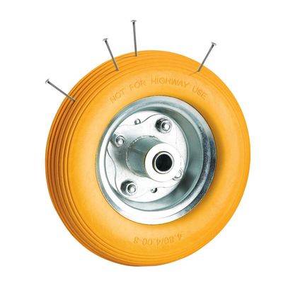 Clarke Clarke PF395 Puncture Proof Yellow Tyred Wheel 395mm