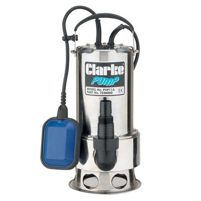 Clarke 7236060 Pvp11A 1 Stainless Steel Dirty Water Submersible Pump
