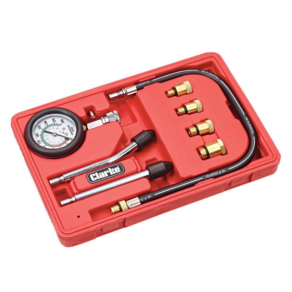 Clarke Clarke CHT693 8 Piece Compression Tester Kit - Image 1