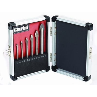 Clarke Clarke CHT704 6 Piece Glass Drill Bit Set